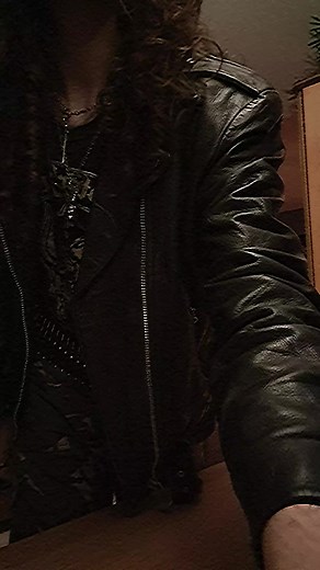 80s Leather Jackets for Men with Long Hair