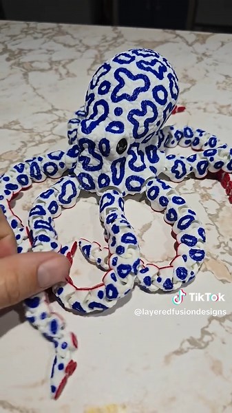 Impresionante Pulpo 3D para el 4 de Julio
