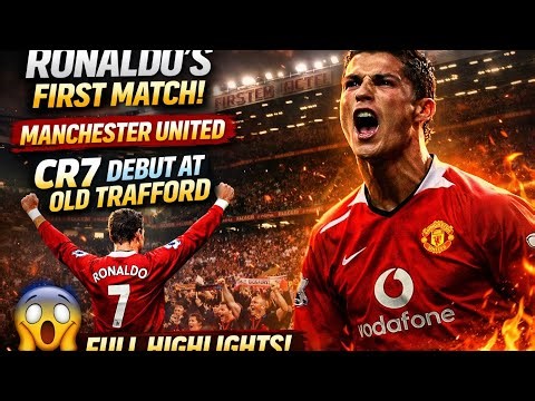 Cristiano Ronaldo First Match for Manchester United 😱🔥 | CR7 Debut at Old Trafford | Full Highlights