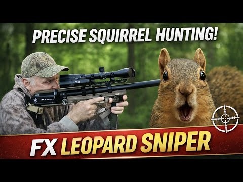 Squirrel Hunting- FX Leopard FDE Sniper | Ultra-Accurate PCP Air Rifle Small Game Hunt