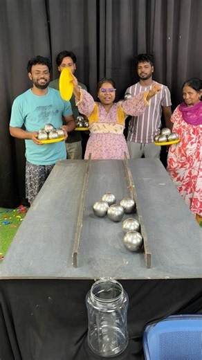 100% Skill: Steel Ball Box Drop! #challenge #shorts
