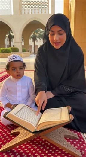 Pure Heart: Little Boy’s First Quran Lesson! ❤️ #islam #viral