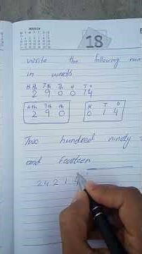 Class 5 Math: Convert Numbers to Words | Word Form of Numbers Explained #mathproblems