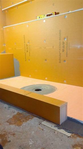 Proper Shower Drain Installation Technique #shorts #homerepairtutor #schluter