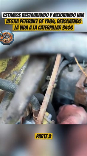 Restoring & Upgrading a 1984 Peterbilt - Bringing the Caterpillar 3406 Beast Back to Life! Part2🔧✅️. #videoviralシviralシ2025 #build #kenworth #construction #forgotten #cars #fpy #foyou | Maquinaria pesada carbonera