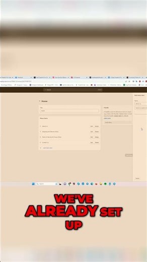 Master Shopify Navigation: Add Menu Items Like a Pro! #shorts