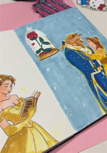 Beauty and the Beast Drawing Tutorial