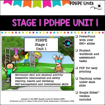 STAGE 1 UNIT 1 NSW PDHPE movement,health,relationships,interpersonal skills