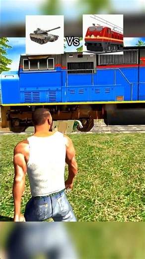 Army Tank Vs Train Challenge 🤯 In Indian Bike Driving 💥😍 #shorts #indianbikedriving3d