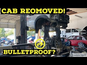 Pulling the cab off of our ABANDONED F550 Super Duty truck!