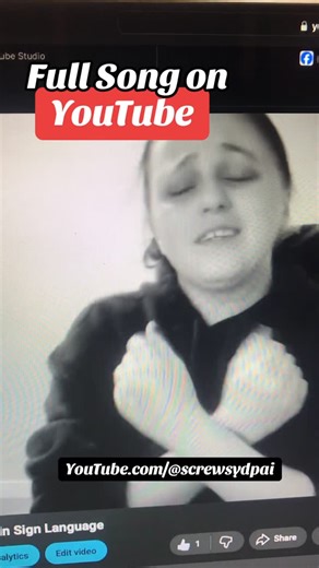 SydPai AKA Sydney Paige on Instagram: "Full song on YouTube.com/@screwsydpai #fullsong #youtube #signlanguage #deaf #reel"