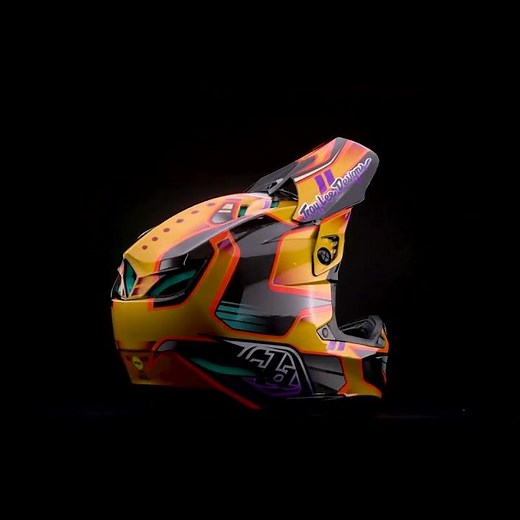 TROY LEE DESIGNS D4 Carbon MIPS Helmet - Crest Gold, 13901700