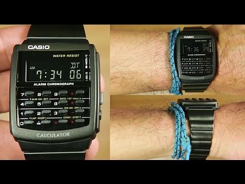 Casio Calculator CA-506B-1A *black ion plated : Unboxing