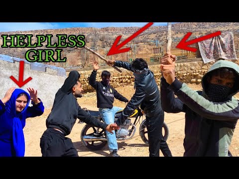 In the devastation of war, savages harass helpless girls.