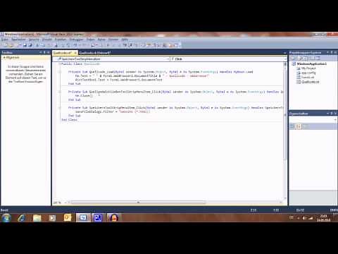 Visual Basic 2008/2010 - Einfacher Webbrowser - Teil 8 - Quellcode speicher und drucken Part 1/2