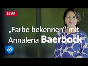 Baerbock: "Das war schlampig!" | Grünen-Kanzlerkandidatin im ARD-Interview | Farbe bekennen