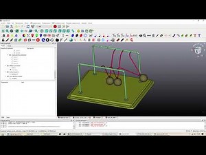 FreeCAD + MBDyn Newtons pendulum