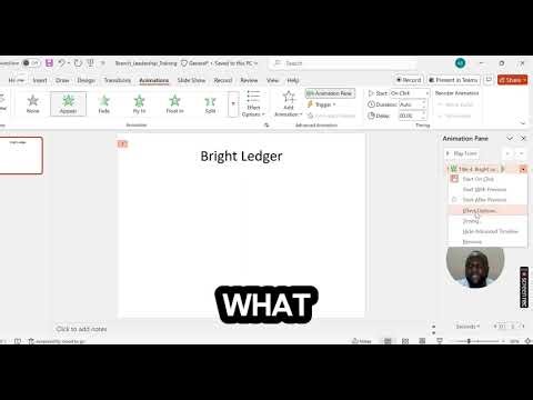 How to Animate text on powerpoint slide. #Powerpoint