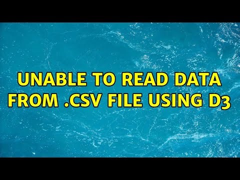 Unable to read data from .csv file using D3