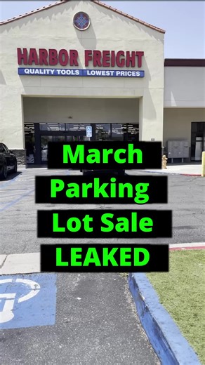 Harbor Freight March Parking Lot Sale Insights