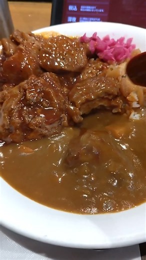 【すき家】ポークロックカレー でっかい肉塊を乗っけた映える｜肉トリプル #商品紹介 #すき家 #カレーライス #角煮