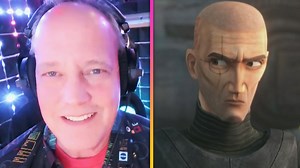 Dee Bradley Baker, who voices five clone troopers -- Hunter, Wrecker, Echo, Tech and Crosshairs -- in season 2 of 'Star Wars: The Bad Batch,' demonstrates his behind-the-scenes process for recording conversations between the characters. | Entertainment Tonight