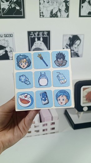 Colorful Anime Rubik's Cube DIY Craft Tutorial
