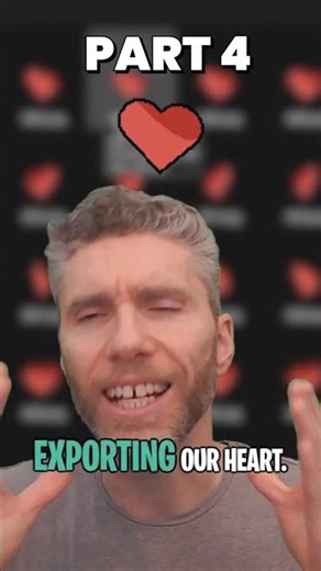 Part 4 - Create a Cute Pixelated Heart in #Blender! #Shorts