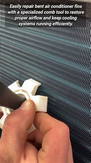 Effective Tool For Straightening Bent Air Conditioner Condenser Fins