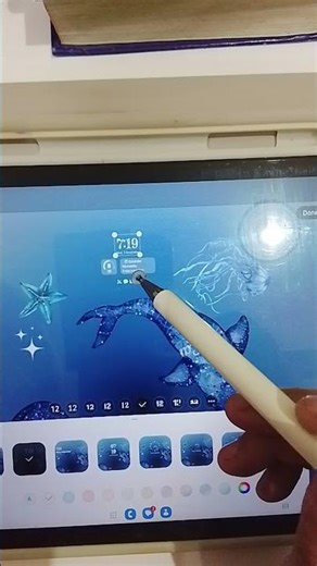 customize your samsung tablet 🩵✨|| blue theme||✨🩵 #samsunggalaxy #shorts #trending