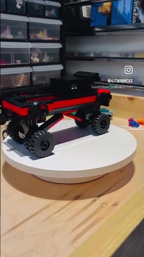 Mr. Bricks is back and building more trucks. His new Lego MOC has a sleek-EV style front grille.
