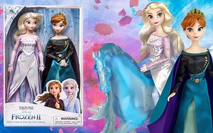 【开箱】34.99美元迪士尼《冰雪奇缘2》 Anna & Elsa 雪之女王经典娃娃套装~【搬运 1080p】
