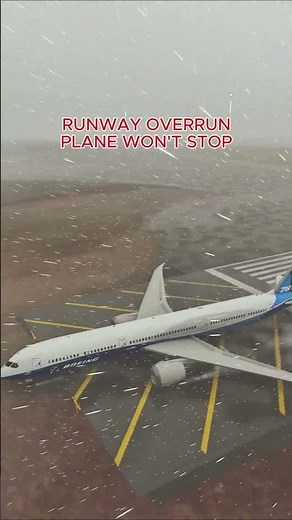 Runway Overrun | Plane Won't Stop | MSFS24 #msfs2024 #b787 #flightsim