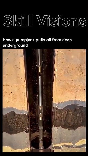 How a pumpjack pulls oil from deep underground