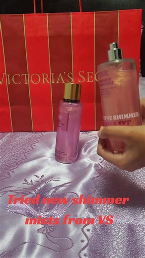 I love my shimmer mists from Victoria's Secret and Pink@VSPINK #victoriassecret @Victoria's Secret #mist #scent #glitter #shimmer