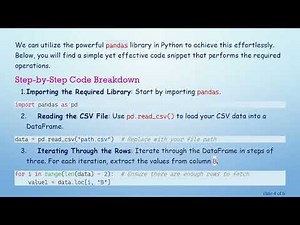 How to Process CSV Files in Python: Fetching B Values Iteratively