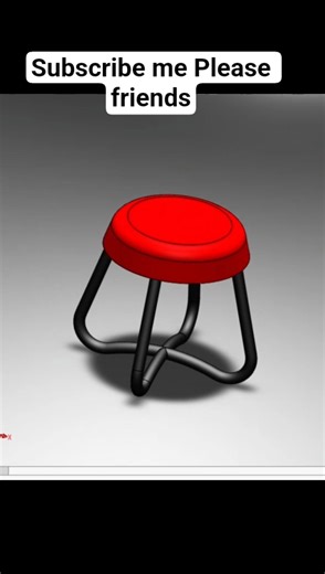 Design Stool in Solidwork| Tips and tricks 🫠☺️ #3dmodelingsoftware #solidworks