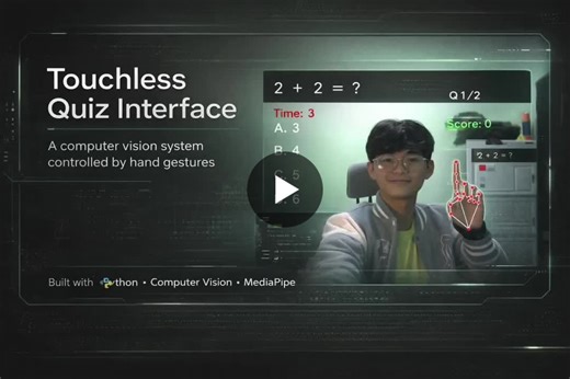 #artificialintelligence #computervision #python #machinelearning #humancomputerinteraction | Azmil Ramadhan