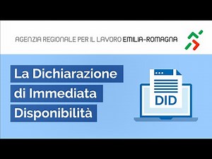 Come conferire online la DID (Dichiarazione di Immediata Disponibilità)