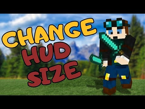 How to Change a HUD Size in Minecraft Bedrock | Minecraft Tutorial (2025)