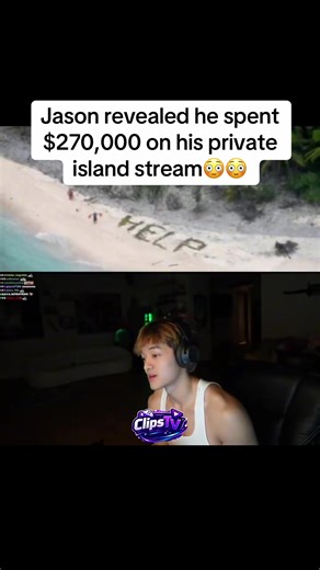 By himself on an island no cameraman, no food and water and surviving and entire week 😭#jasontheweenclips #jasontheween #private