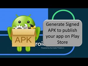 How to create a signed apk in android studio