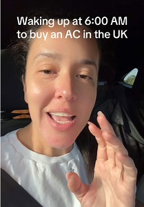Replying to @🌹 I just made my bf drive coast to coast to find an AC unit 🥵 #heatwave #heatwaveuk #cultureshock #americanintheuk #britishculture @LidlGB