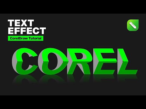 Corel Text Effect in Corel Draw | Typography Design #hevlendordesigns
