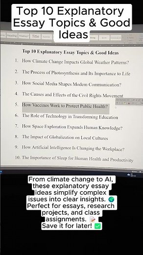 Top 10 Explanatory Essay Topics & Good Ideas