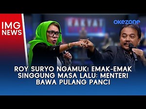 Roy Suryo Ngamuk! Emak-emak Singgung Masa Lalu: Menteri Bawa Pulang Panci | Rakyat Bersuara