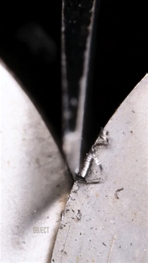 Knife edge sharpening close up