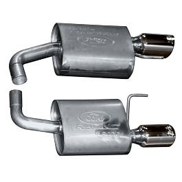 Ford Racing By Borla Axle-Back Exhaust Kit 2-1/2" Touring Stainless Steel With 4" Chrome Tips Mustang GT 2015-2017