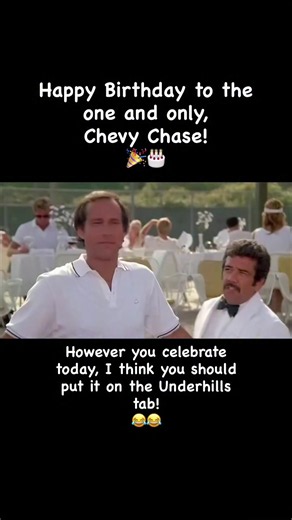 🎂 HAPPY 83rd BIRTHDAY TO CHEVY CHASE! 🎂 If you grew up in the ’80s, there was a pretty good chance Chevy Chase was making you laugh somewhere along the way. Born Cornelius Crane Chase on October 8, 1943, Chevy was already a comedy star before the ’80s even arrived. He was part of the original cast of Saturday Night Live in 1975, helped make Weekend Update an institution, and became famous for that wonderfully cocky introduction: “I’m Chevy Chase, and you’re not.” He would go on to win three Pr
