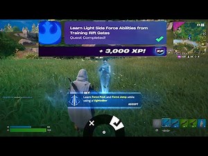 How to EASILY Learn light Side Force Abilities from Training Rift Gates in Fortnite locations Quest!